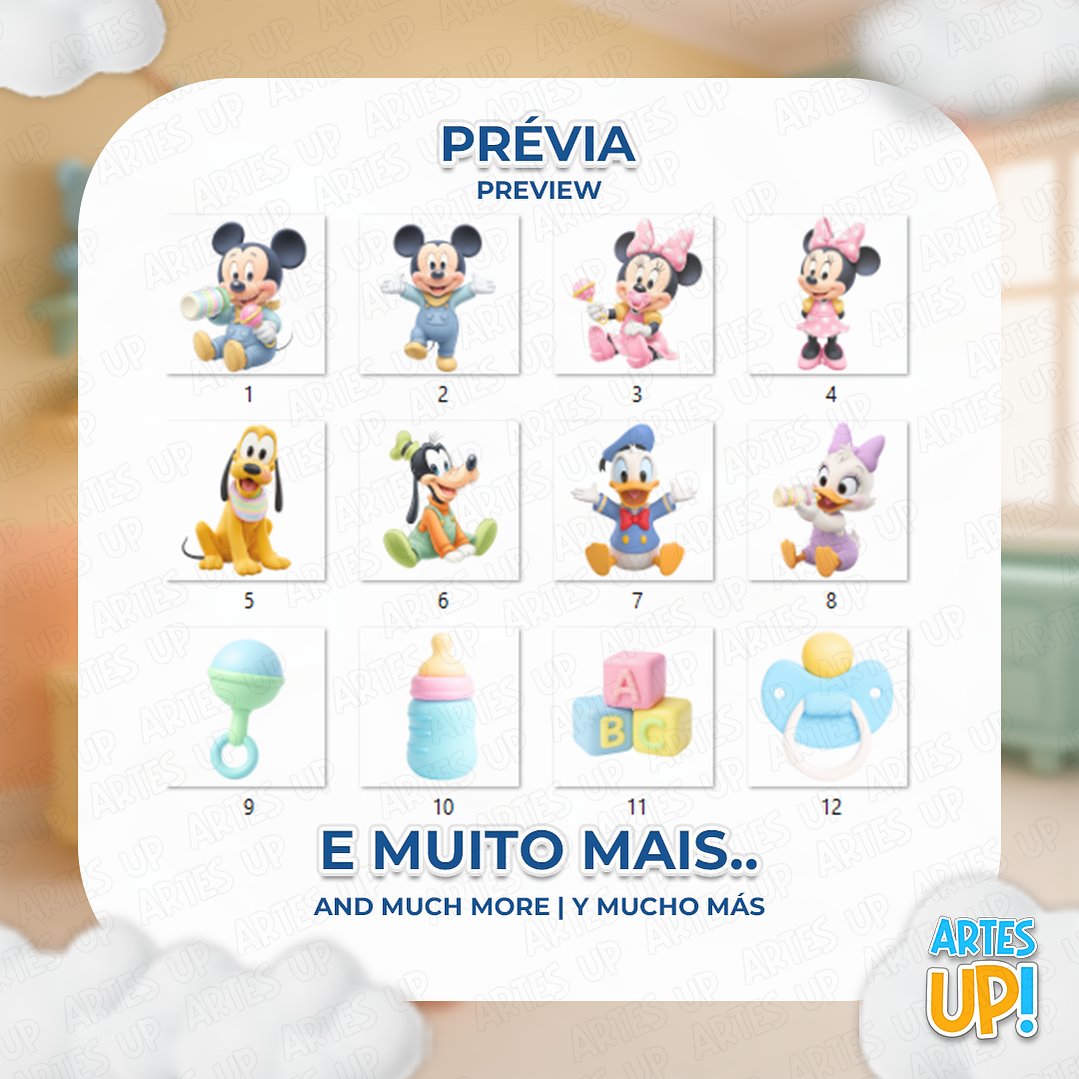 Kit Digital PNG Disney Baby Clipart  2