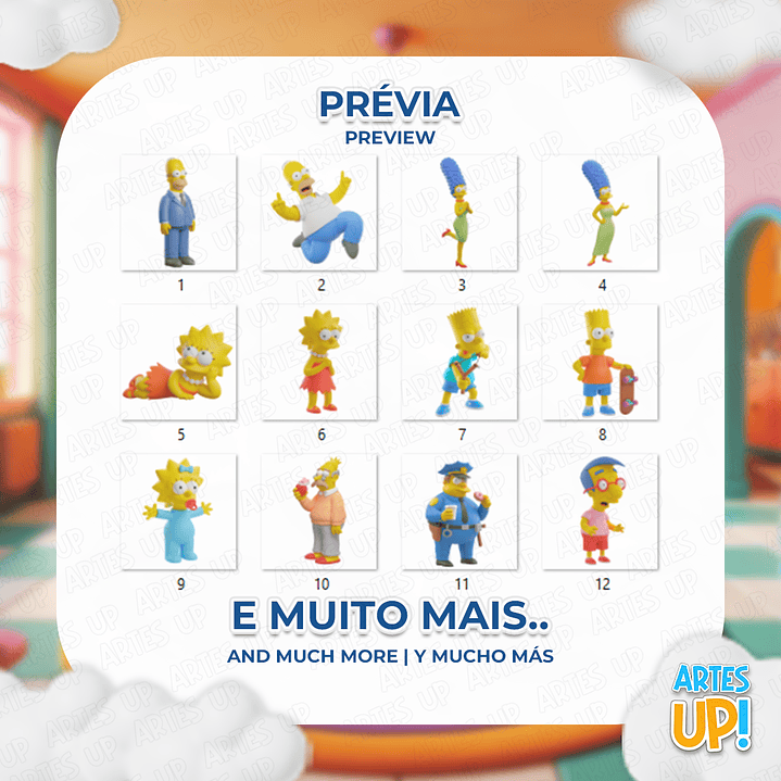 Kit Digital PNG Os Simpsons Clipart  2