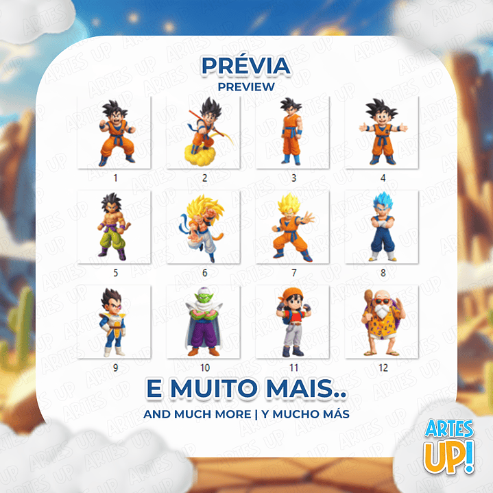 Kit Digital PNG Dragon Ball 3D Clipart  2