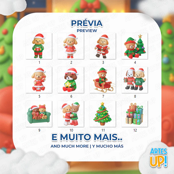 Kit Digital PNG Bobbie Goods Natal Clipart  2