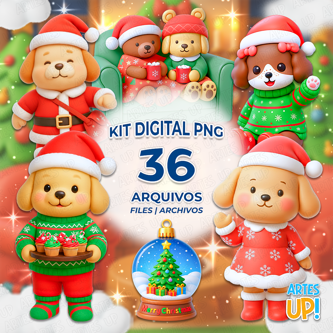 Kit Digital PNG Bobbie Goods Natal Clipart  1