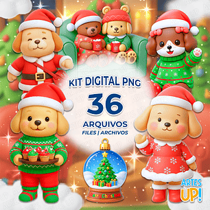 Kit Digital PNG Bobbie Goods Natal Clipart 