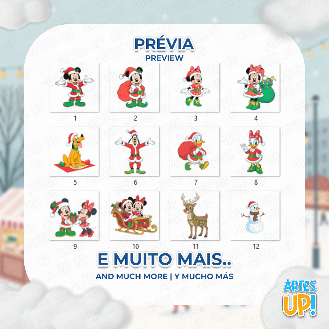 Kit Digital PNG Disney Natal Clipart  2