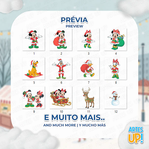 Kit Digital PNG Disney Natal Clipart  2