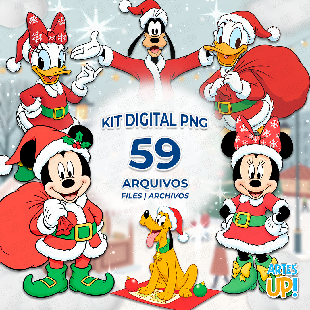 Kit Digital PNG Disney Natal Clipart  1
