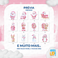 Kit Digital PNG Natal Rosa Cute aquarela Clipart  - Thumbnail 2