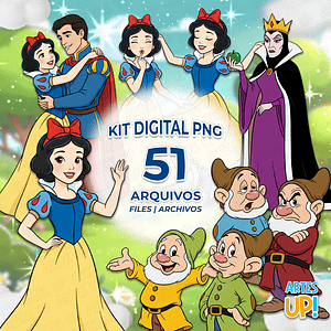 Kit digital PNG de Blancanieves