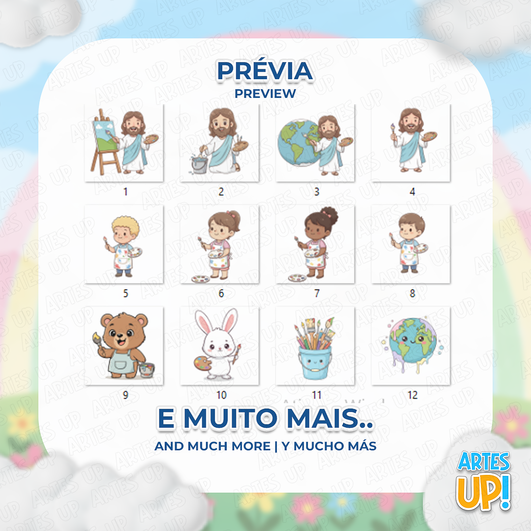 Digital PNG Kit Jesus The Greatest Painter in the World Clipart 2