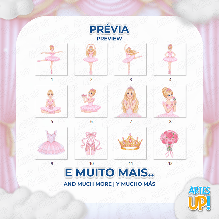 Kit digital PNG Barbie Bailarina Clipart 2