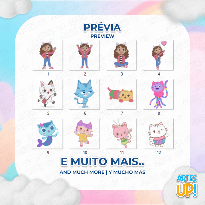 Kit Digital PNG A Casa Mágica da Gabby Clipart  2