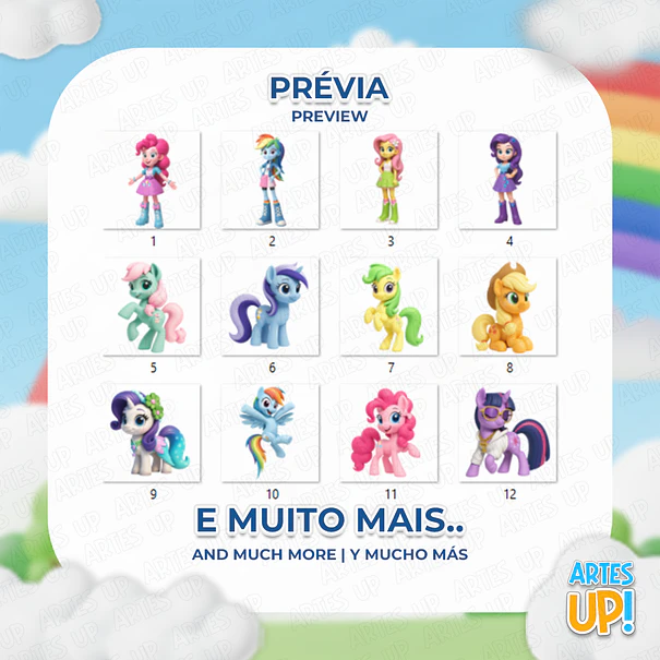 Kit Digital PNG My Little Pony 3D 2