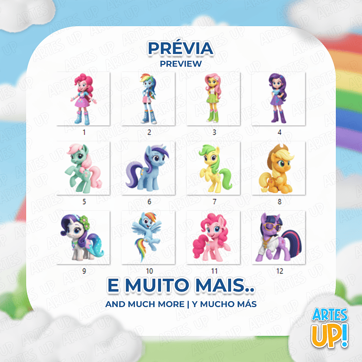 Kit Digital PNG My Little Pony 3D Clipart  2