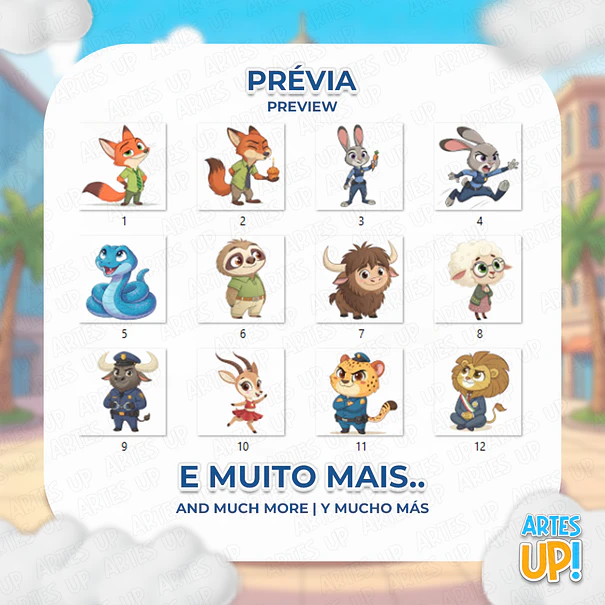 Digital Kit PNG Zootopia Clipart 2