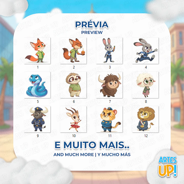 Kit Digital PNG Zootopia Clipart 2