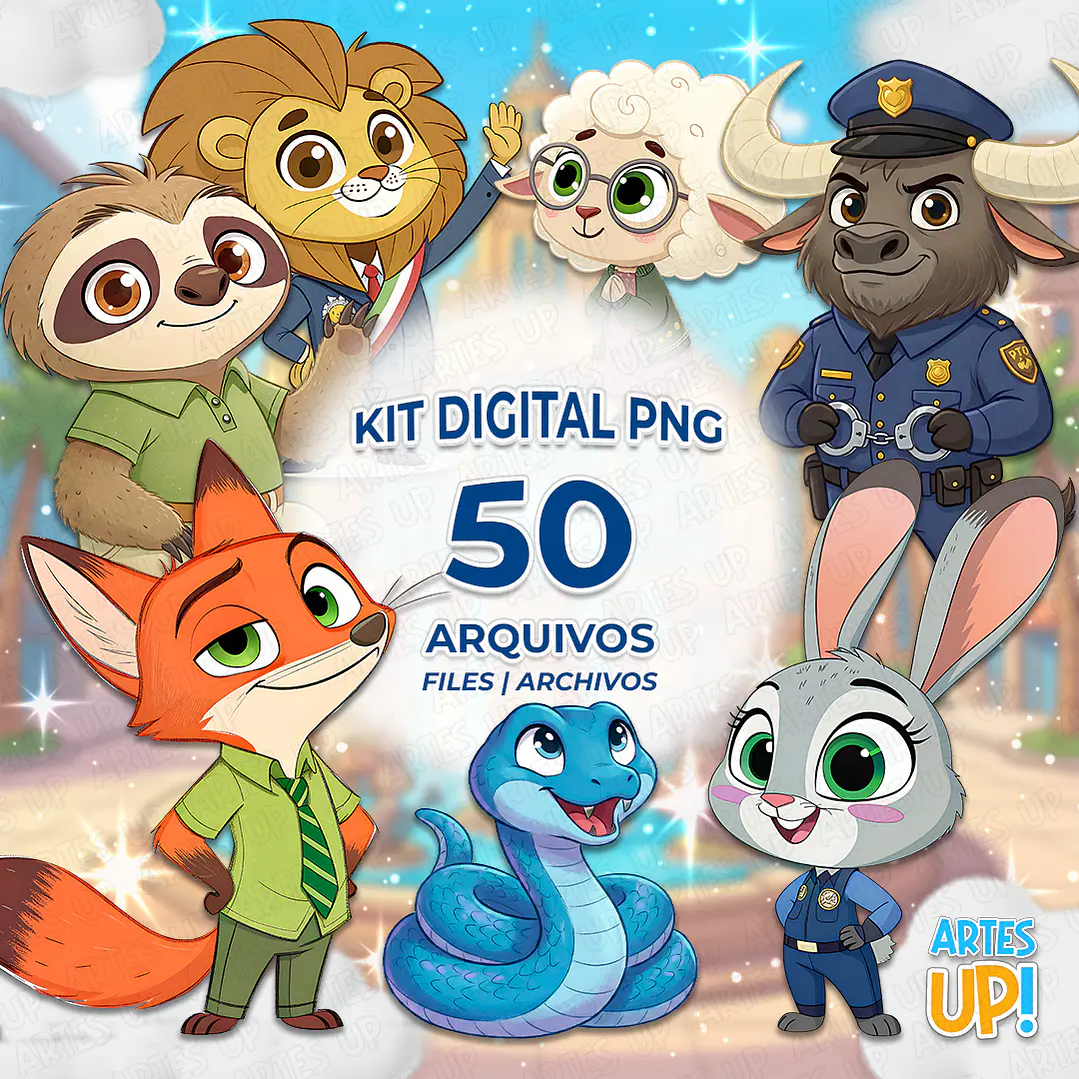 Kit Digital PNG Zootopia Clipart 1