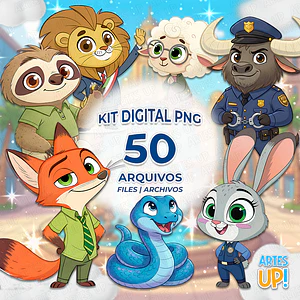 Kit Digital PNG Zootopia Clipart