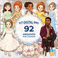 Kit Digital PNG Bridgerton aquarela Clipart  - thumbnail 1