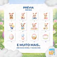 Kit Digital PNG Páscoa Coelho Fofo Clipart  - thumbnail 2