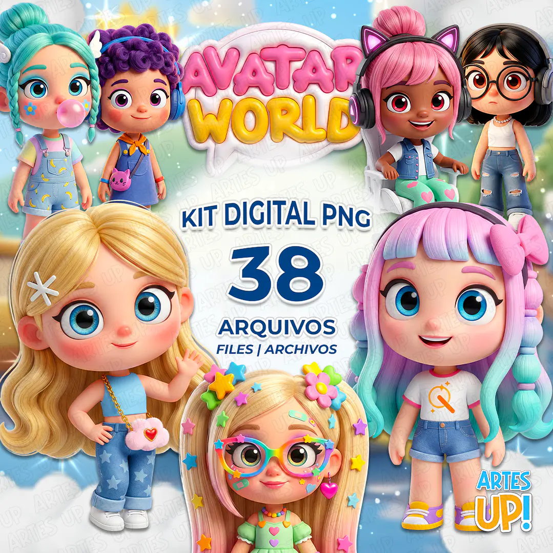 Kit Digital PNG Avatar World Clipart  1