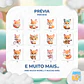 Kit Digital PNG Raposa Fofa Clipart  - thumbnail 2