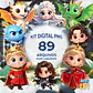 Kit Digital PNG Game of Thrones Cute 3D Clipart  - thumbnail 1