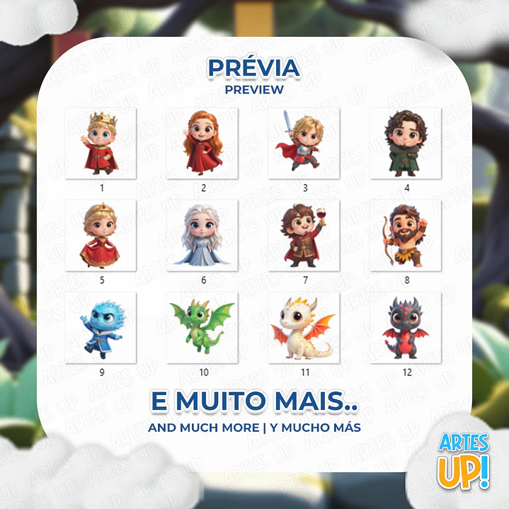 Kit Digital PNG Game of Thrones Cute 3D Clipart  2