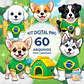 Kit Digital PNG Copa do Mundo Pet Canino Machos Clipart  - Thumbnail 1