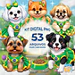 Kit Digital PNG Copa do Mundo Pet Canino Fêmeas Clipart  - Thumbnail 1
