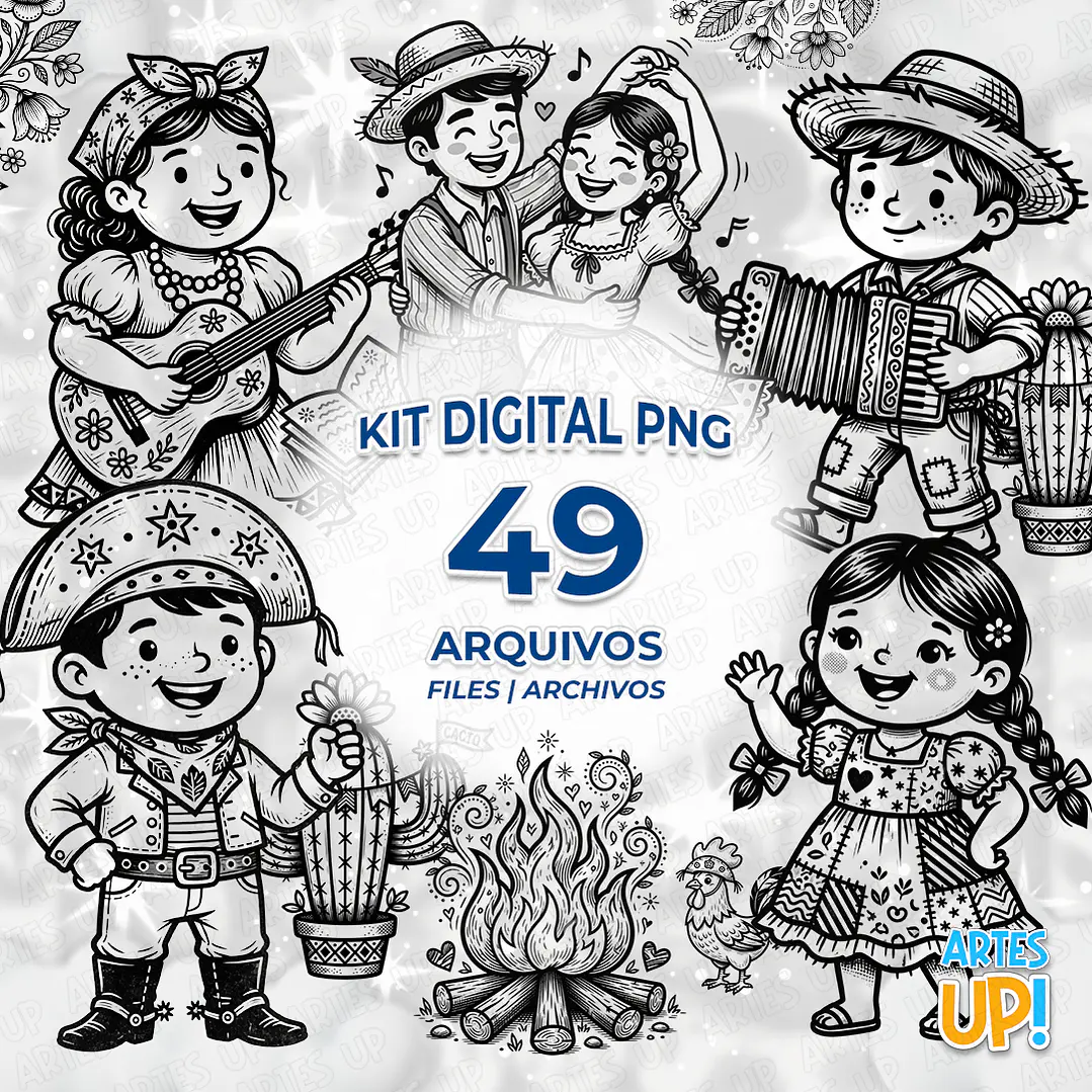 Kit digital PNG de Cordel encantado 1