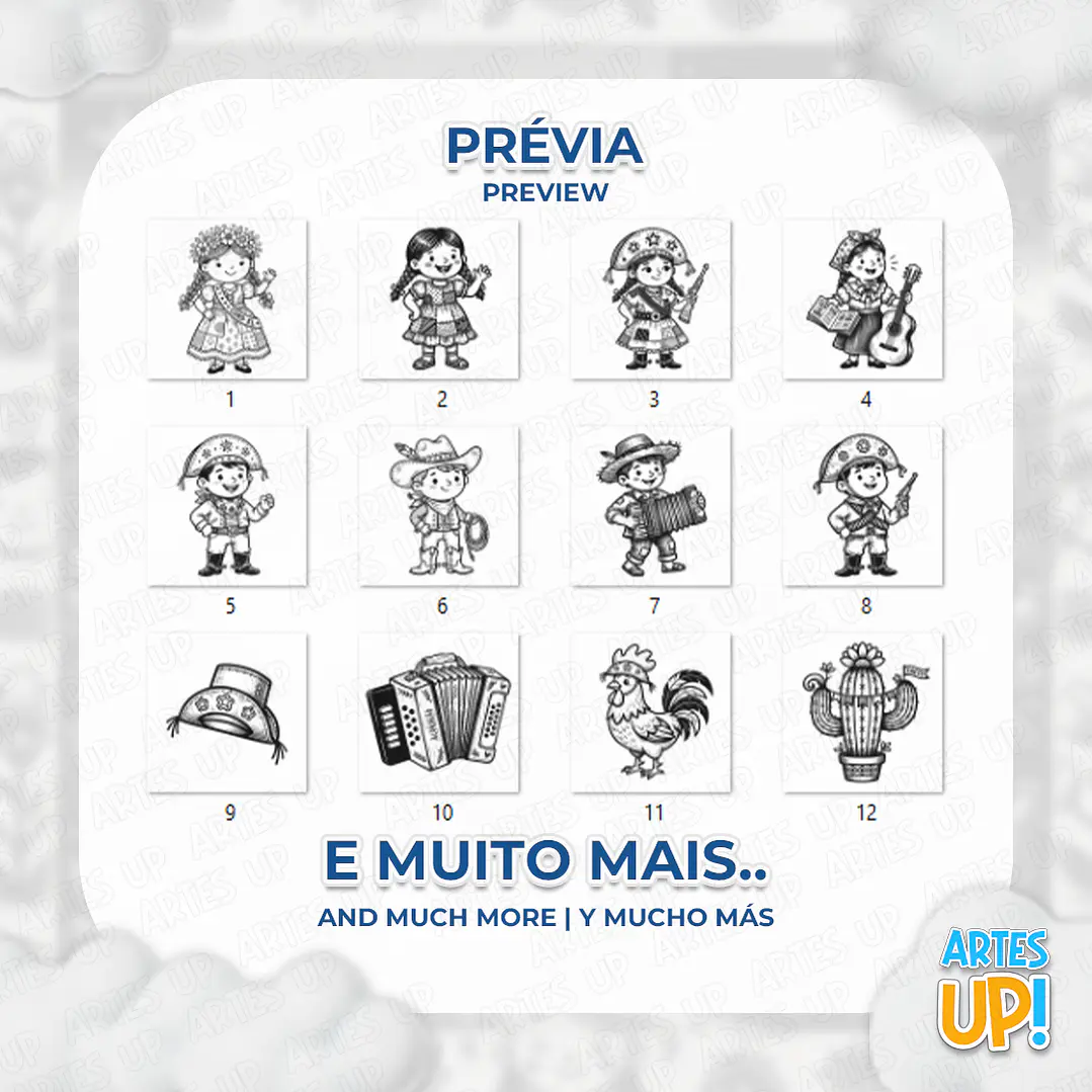Kit digital PNG de Cordel encantado 2
