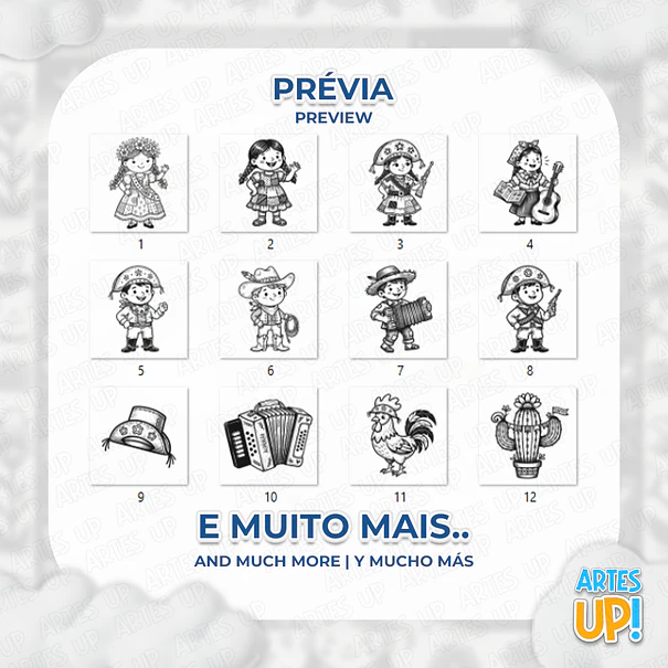 Kit Digital PNG Cordel Encantado Clipart  2