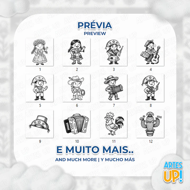 Kit digital PNG de Cordel encantado 2