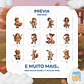 Lindo kit digital de imágenes prediseñadas 3D PNG de otoño - Miniatura 2