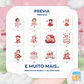 Kit digital PNG de imágenes prediseñadas de una linda niña cereza - Miniatura 2