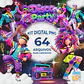 Kit PNG Digital Años 80 Disco 3D Clipart - Miniatura 1