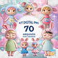 Kit Digital PNG Boneca Metoo Cute Doll 3D Clipart  - Thumbnail 1
