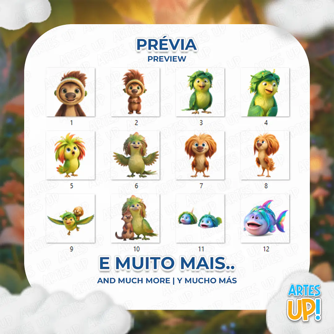 Kit digital PNG como imágenes prediseñadas de la película Mágica 2