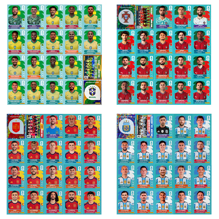 Figurinhas Copa do Mundo 2026 para Imprimir +900 Figurinhas PDF | Download Imediato 5