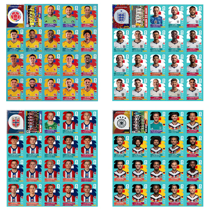 Figurinhas Copa do Mundo 2026 para Imprimir +900 Figurinhas PDF | Download Imediato 6