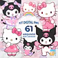 Kit Digital PNG Hello Kitty e Kuromi - thumbnail 1