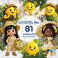 Kit Digital PNG Limão Siciliano Fofo 3D Versões - Miniatura 1