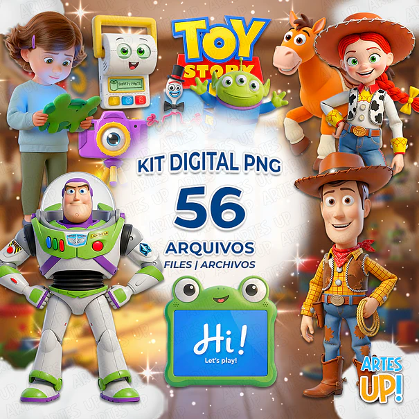 Kit Digital PNG Toy Story 5 3D 1