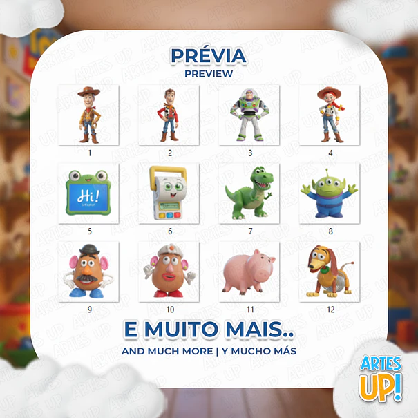 Kit Digital PNG Toy Story 5 3D 2