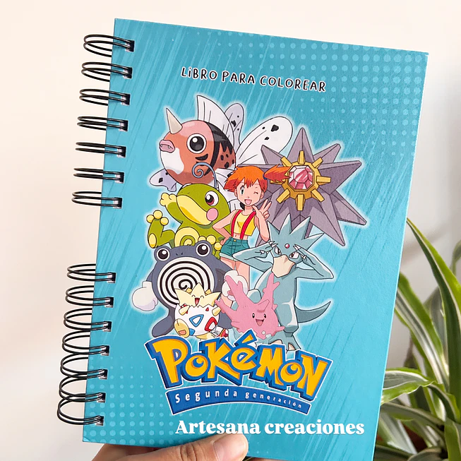 Libro para colorear Pokemon 2ª Generación 1