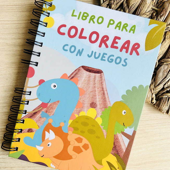 Libro para colorear Donisaurios con juegos 1