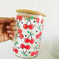 Taza Cherry con asa tapa de bambú - Miniatura 1