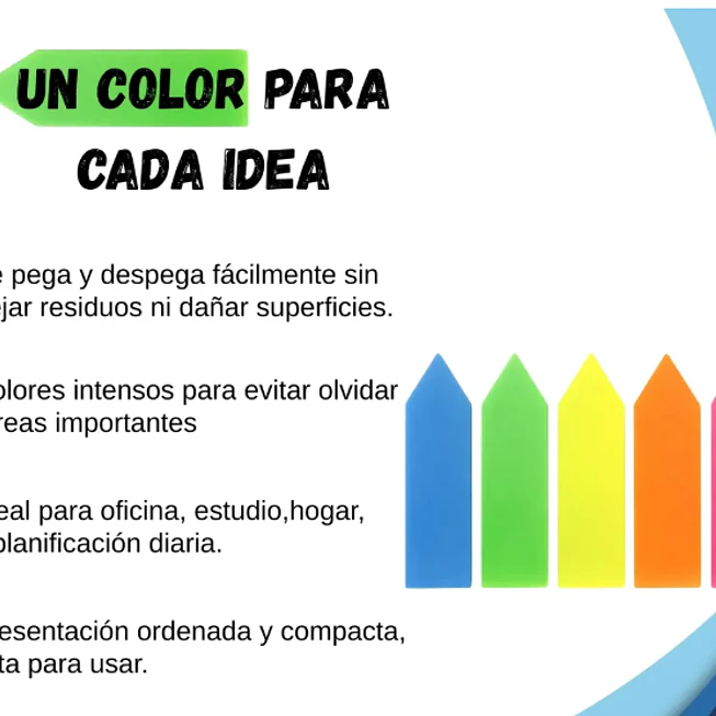 Bandas adhesivas 5 colores 3