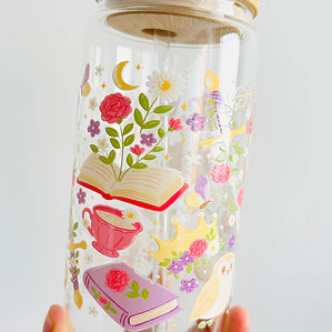 Vaso Tapa bambú Fantasía Literaria 1