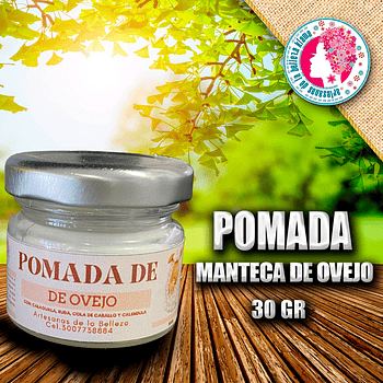 Pomada de Manteca de Ovejo