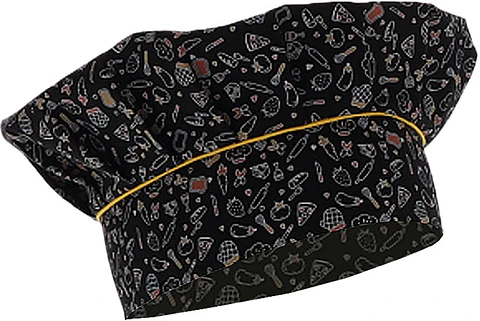 Gorro de cocina MEGANO (estampado com motivos de cozinha / unica)